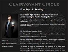 Tablet Screenshot of clairvoyantcircle.com